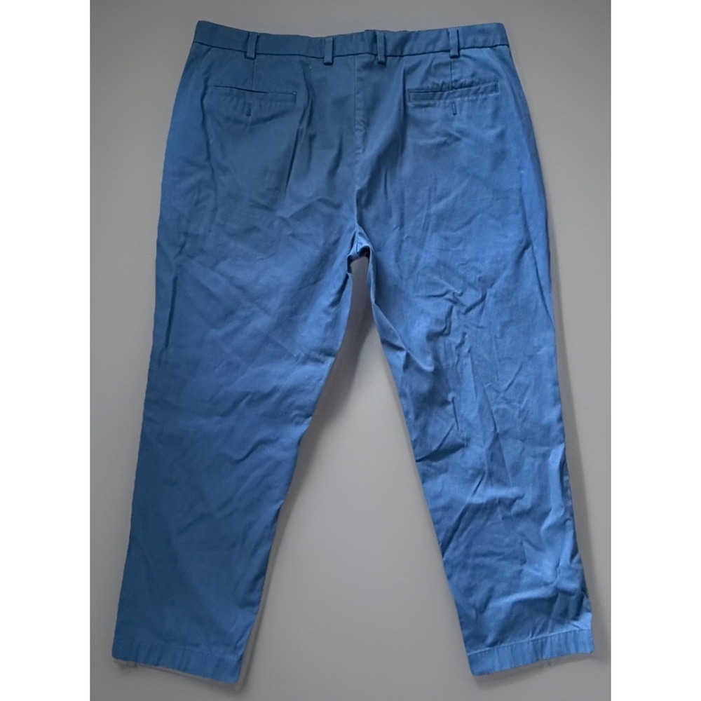 Brooks Brothers Chino Pants Trousers Blue Supima Cotton Stretch Men's 42x30 JBHS - Picture 2 of 10